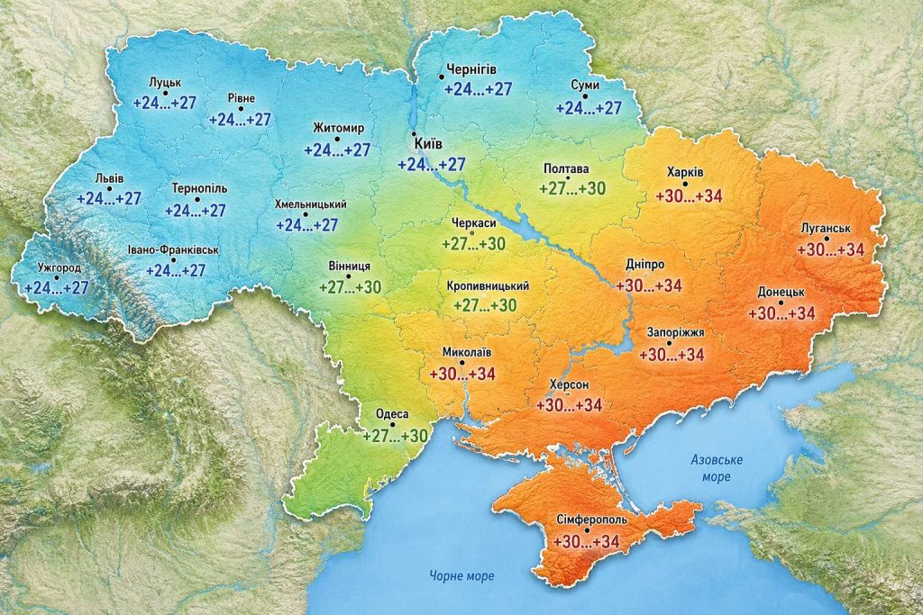 Спека відступає: коли в Україні стане прохолодніше та які області накриють грози