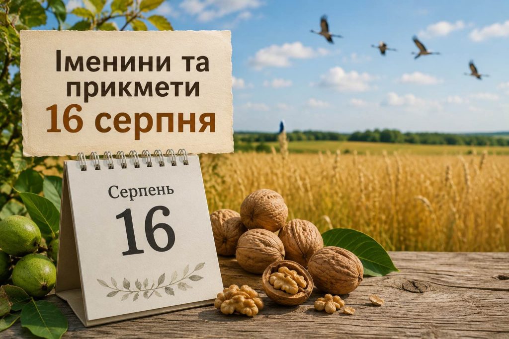 Яке свято 16 серпня 2026: церковна дата, іменини та народні прикмети
