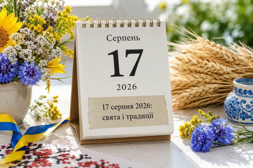 17 серпня 2026 — яке сьогодні свято в Україні та кого вітати з Днем ангела 17 серпня 2026 — яке сьогодні свято в Україні та кого вітати з Днем ангела