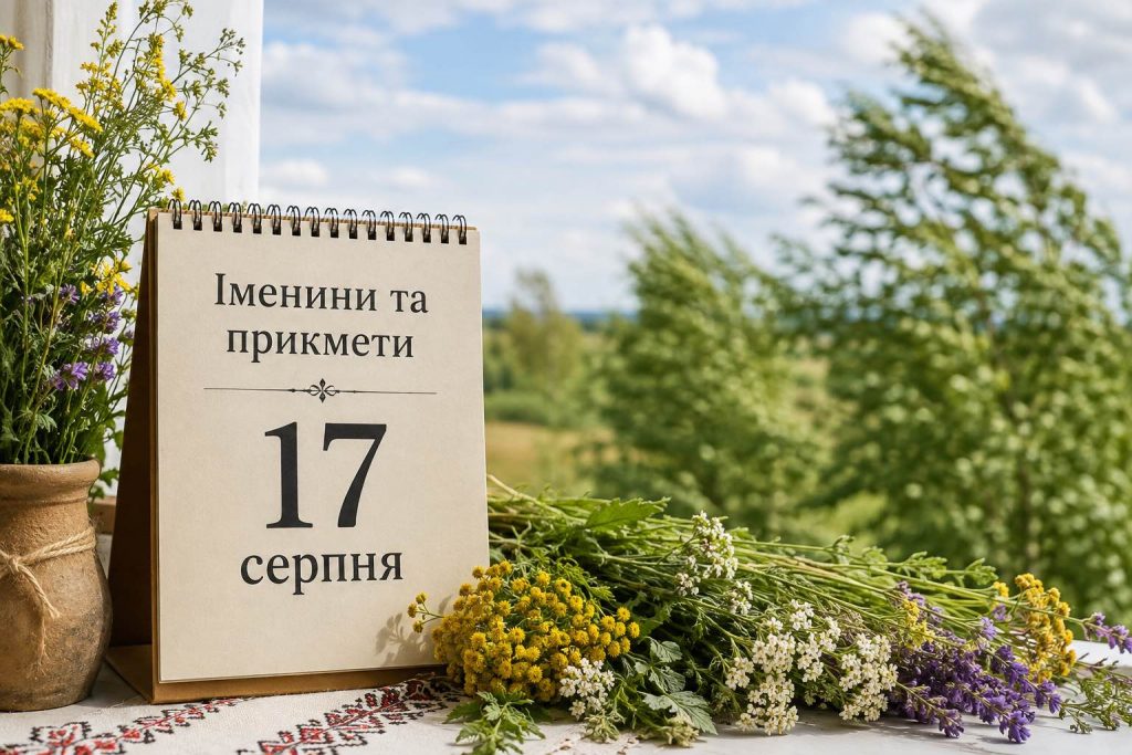 17 серпня 2026 — яке сьогодні свято в Україні та кого вітати з Днем ангела