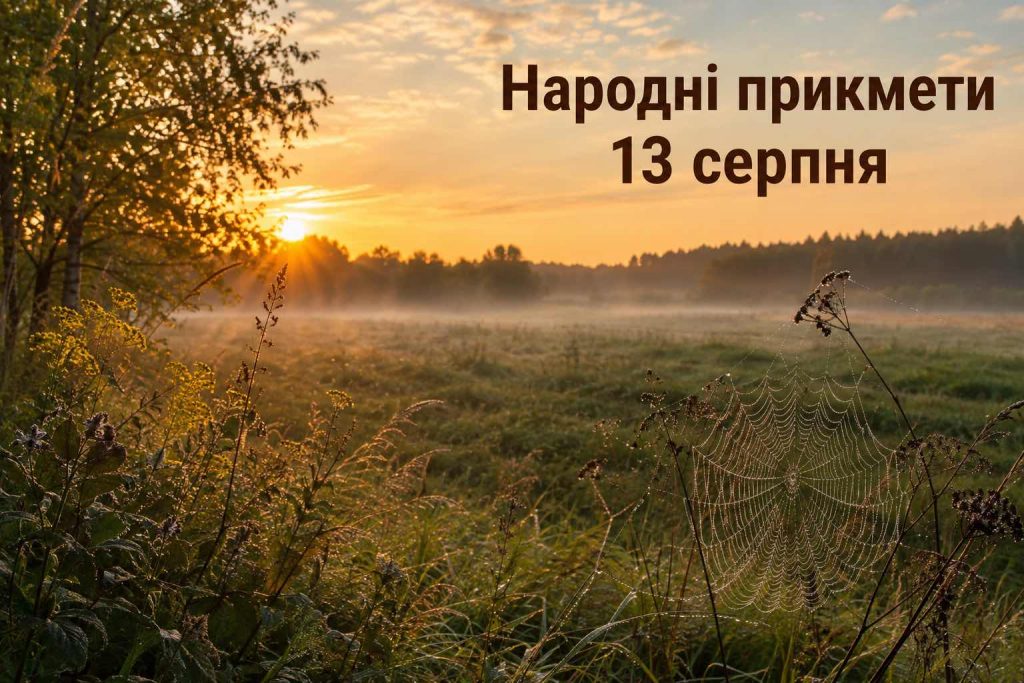 Що святкують 13 серпня 2026 в Україні: повний календар подій, День ангела і заборони