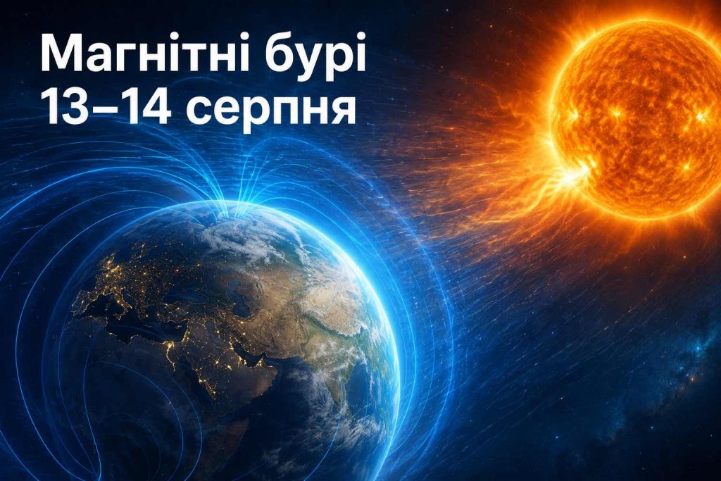 Магнітні бурі 13 і 14 серпня: свіжий прогноз Kp для України по годинах Магнітні бурі 13 і 14 серпня: свіжий прогноз Kp для України по годинах
