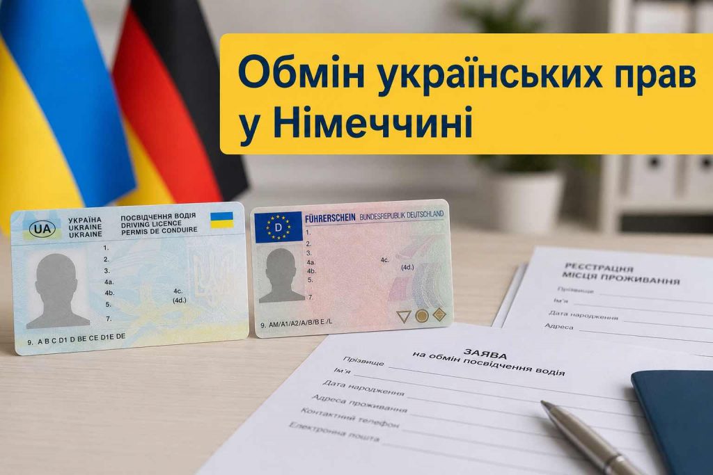 Як обміняти українські водійські права на німецькі у 2026 році: повна інструкція