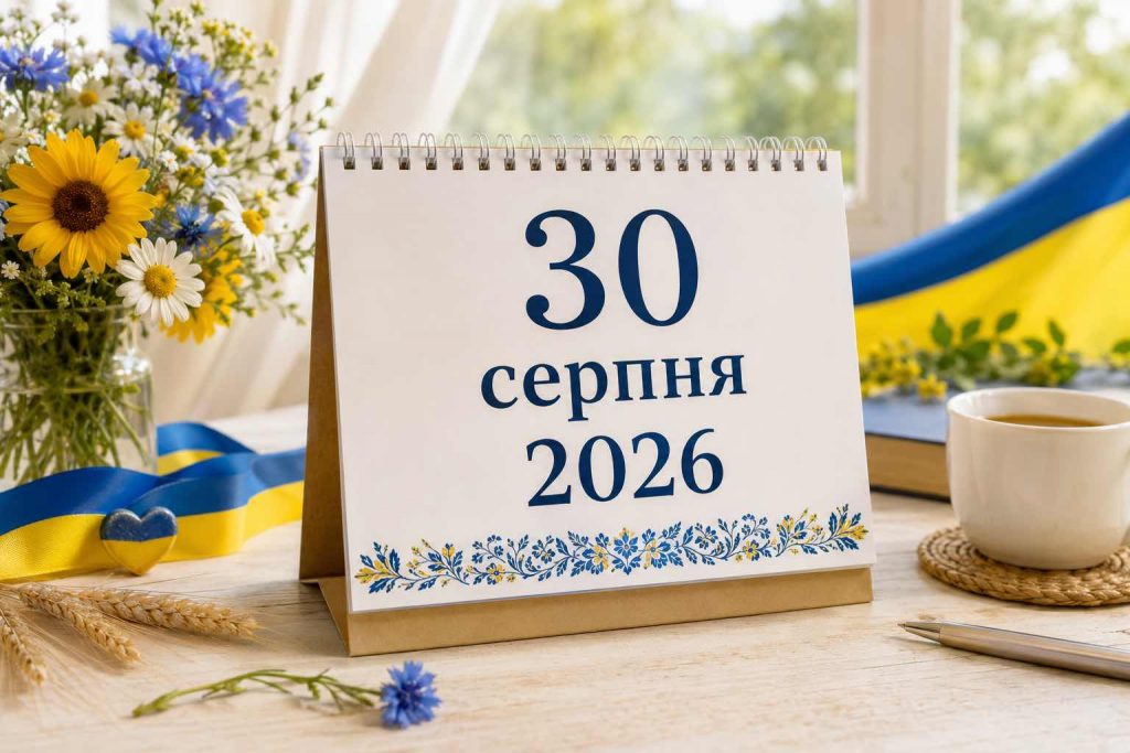 Яке свято 30 серпня 2026 року: повний календар подій в Україні та світі Яке свято 30 серпня 2026 року: повний календар подій в Україні та світі