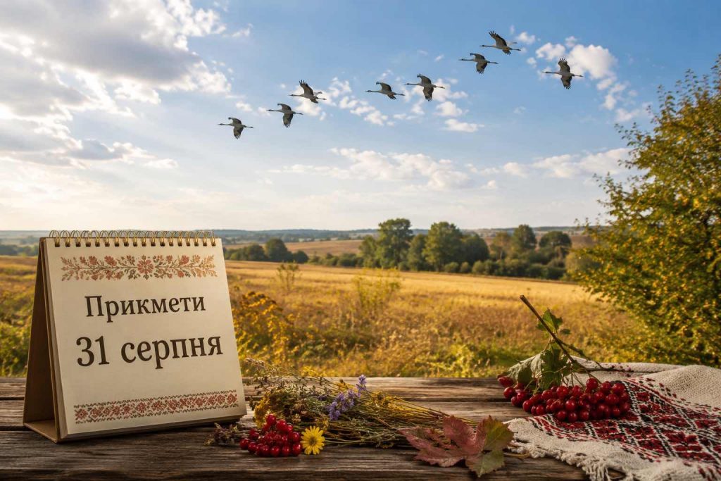 Що святкують в Україні 31 серпня 2026 року: повний календар подій, іменини та заборони