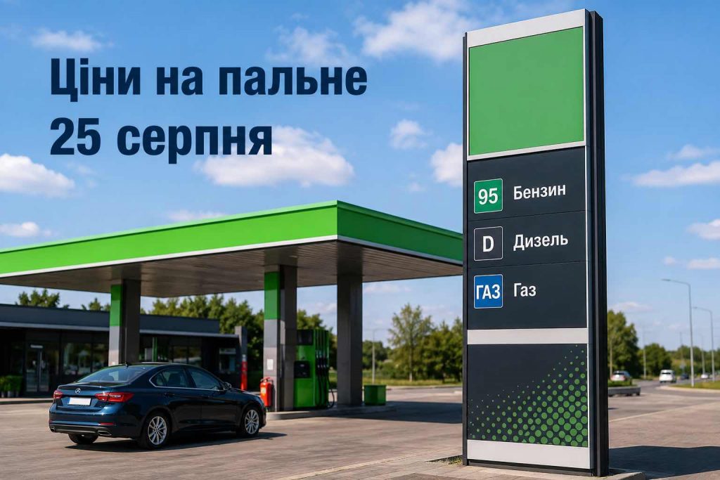 Скільки коштує бензин, дизель і газ в Україні 25 серпня: ціни на АЗС і де заправитися дешевше