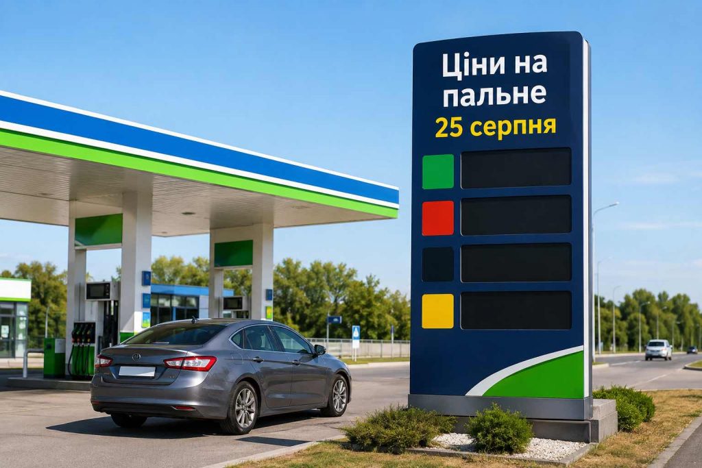 Скільки коштує бензин, дизель і газ в Україні 25 серпня: ціни на АЗС і де заправитися дешевше