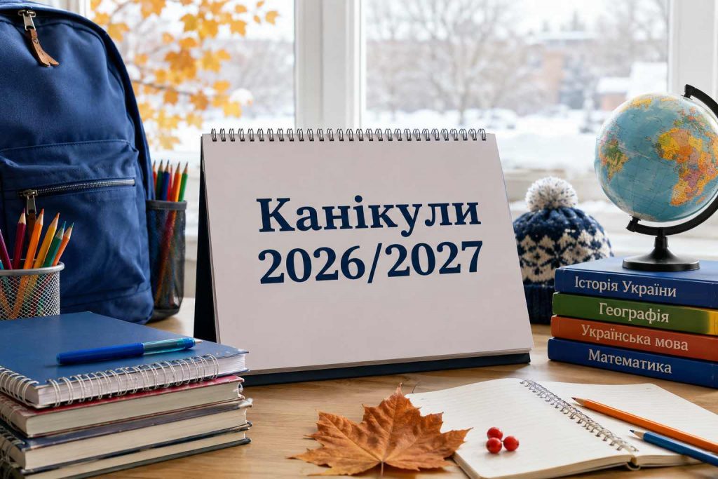 Навчальний рік 2026/2027 в Україні: дата початку, канікули та формат навчання