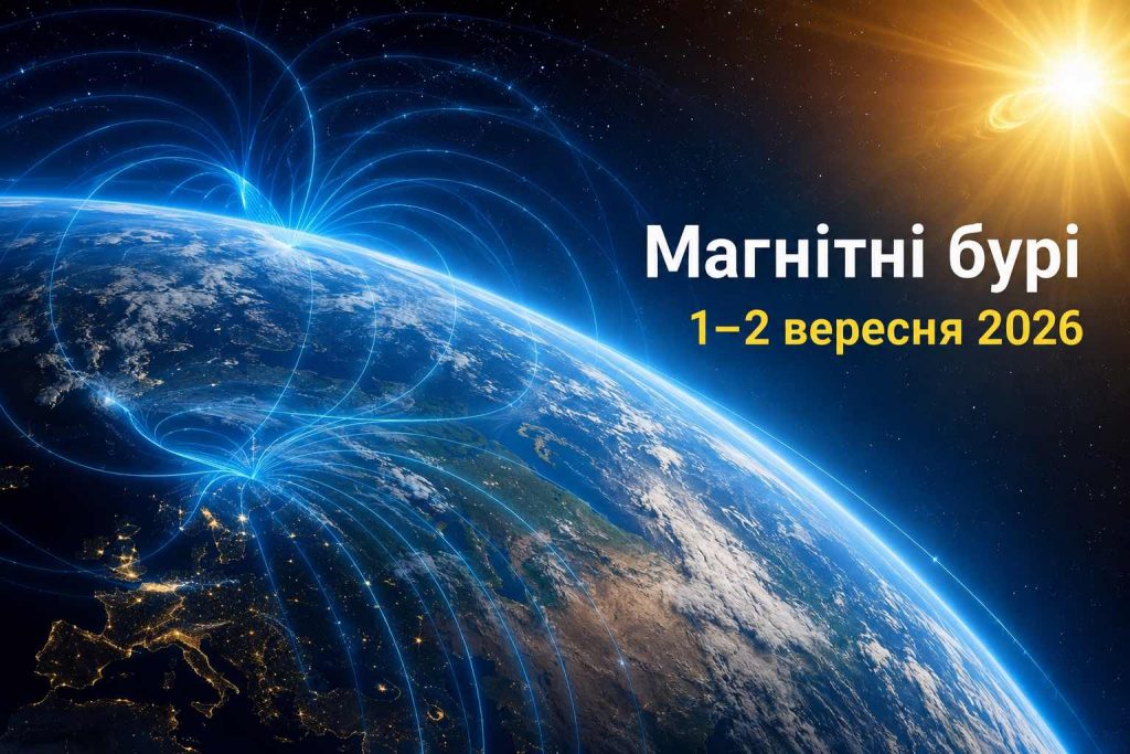 Чи буде магнітна буря 1–2 вересня: прогноз Kp і найактивніші години Чи буде магнітна буря 1–2 вересня: прогноз Kp і найактивніші години