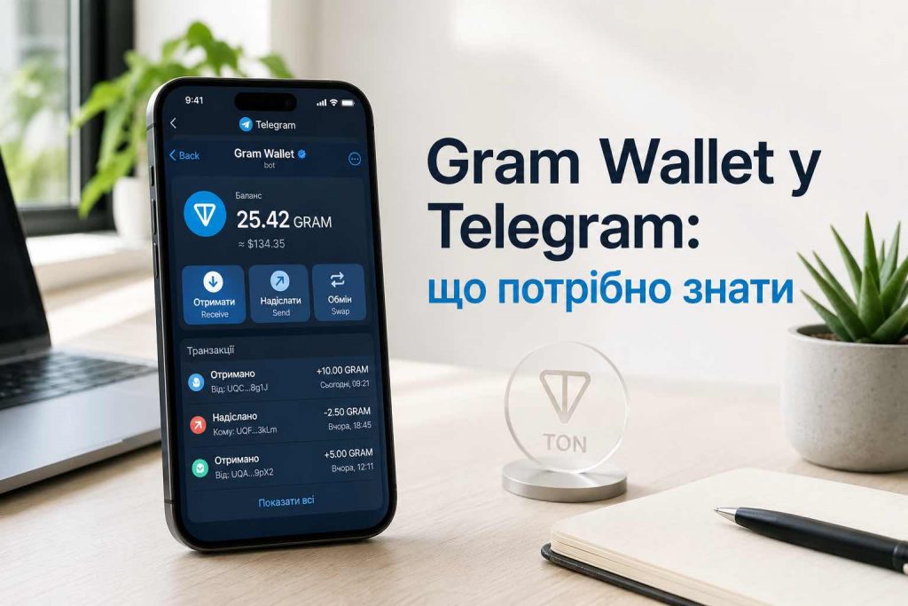 Gram Wallet у Telegram запускають для мільярда користувачів: що це і чи працюватиме в Україні