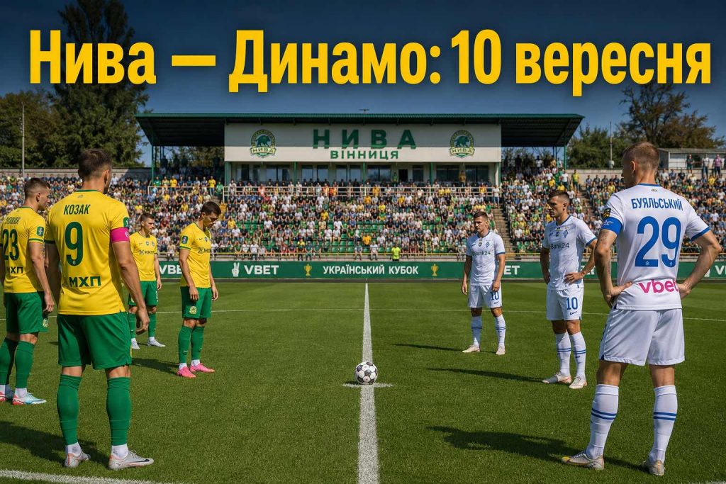 Кубок України 2026/27: повний розклад 1/16 фіналу, де пройдуть матчі та як дивитися онлайн