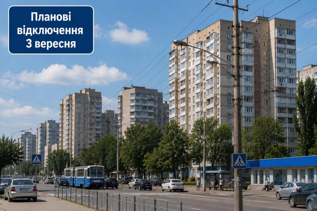 Де не буде світла у Дніпрі та області 3 вересня: ЦЕК оприлюднила адреси відключень