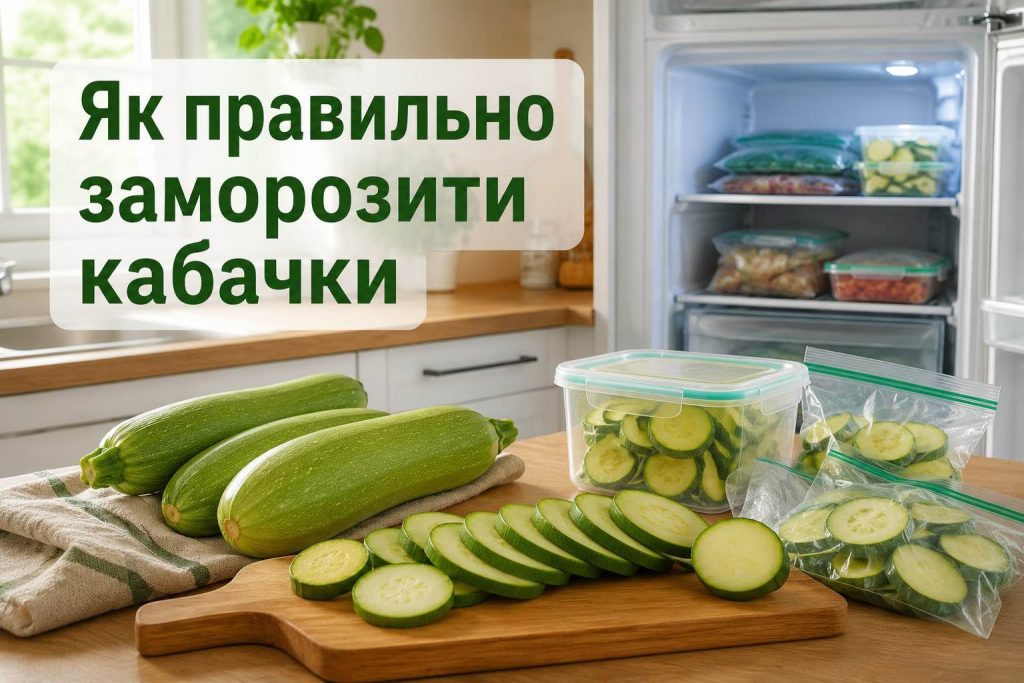 Як заморозити кабачки, щоб вони не перетворилися на кашу після розморожування