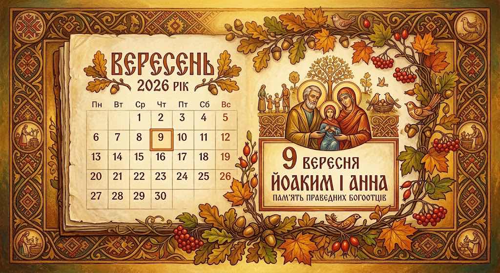 Що святкують в Україні 9 вересня: повний календар подій, традиції, День ангела і народні прикмети