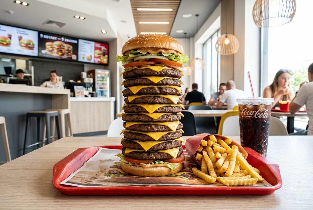 Wendy’s T-Rex Burger знову в меню: що входить у гігантський бургер і чи доступний він в Україні Wendy’s T-Rex Burger знову в меню: що входить у гігантський бургер і чи доступний він в Україні