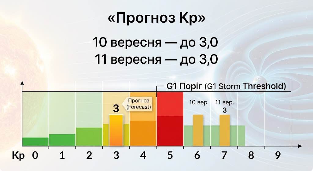 Магнітні бурі 10 і 11 вересня: що буде із сонячною активністю та кому варто бути обережним