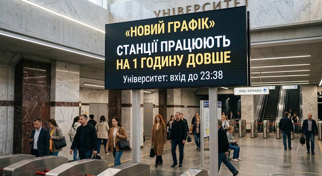 Новий графік метро Києва з 10 вересня: що зміниться для пасажирів