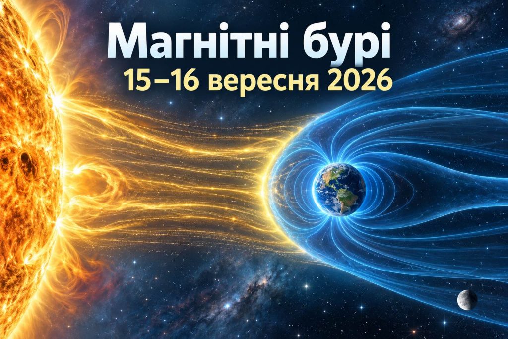 Магнітні бурі 15–16 вересня 2026: точний погодинний прогноз Kp та небезпечні години Магнітні бурі 15–16 вересня 2026: точний погодинний прогноз Kp та небезпечні години