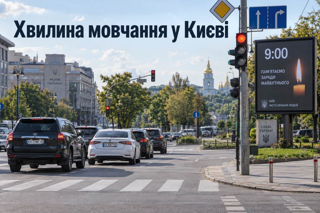 У Києві всі світлофори стануть червоними під час хвилини мовчання: що зміниться з 15 вересня