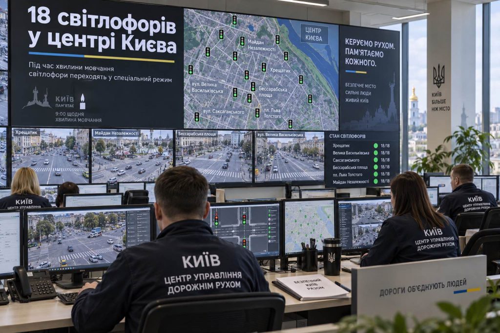У Києві всі світлофори стануть червоними під час хвилини мовчання: що зміниться з 15 вересня