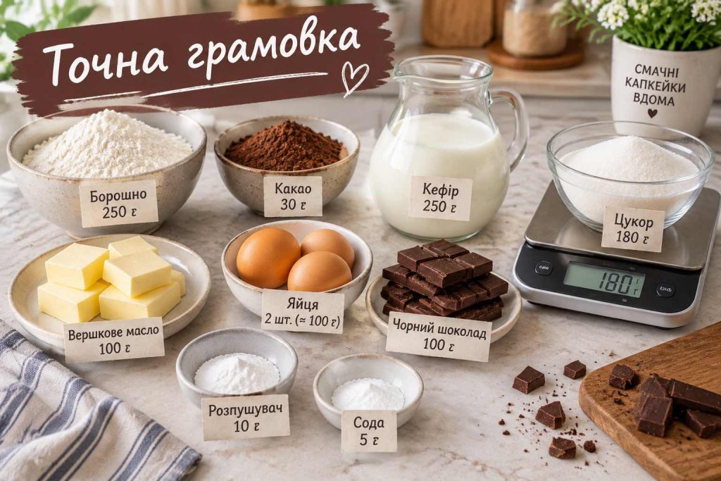 Як приготувати шоколадні капкейки на кефірі: рецепт ніжного десерту