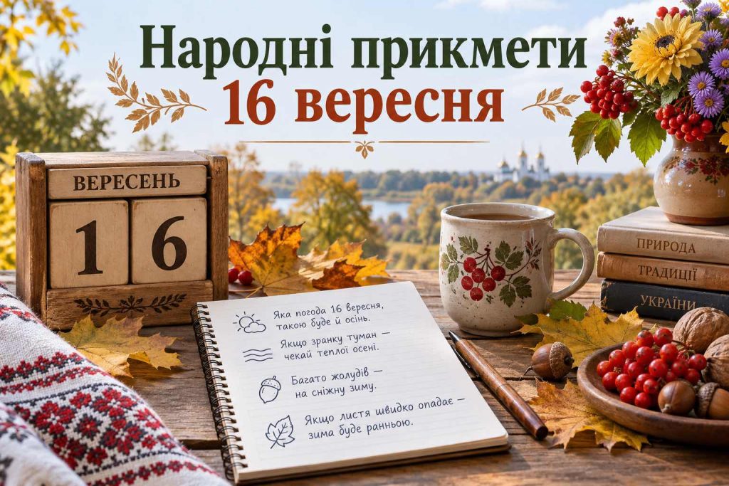 Яке свято 16 вересня в Україні: що відзначають, кого привітати та що не можна робити цього дня