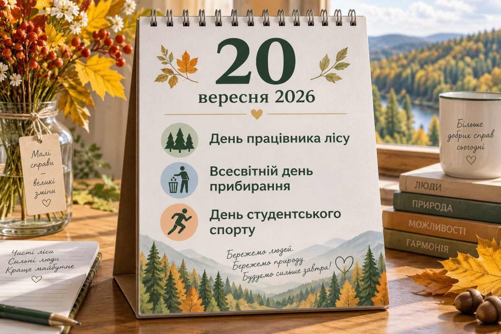Що святкують 20 вересня 2026 року в Україні: повний календар свят, іменини, прикмети та заборони