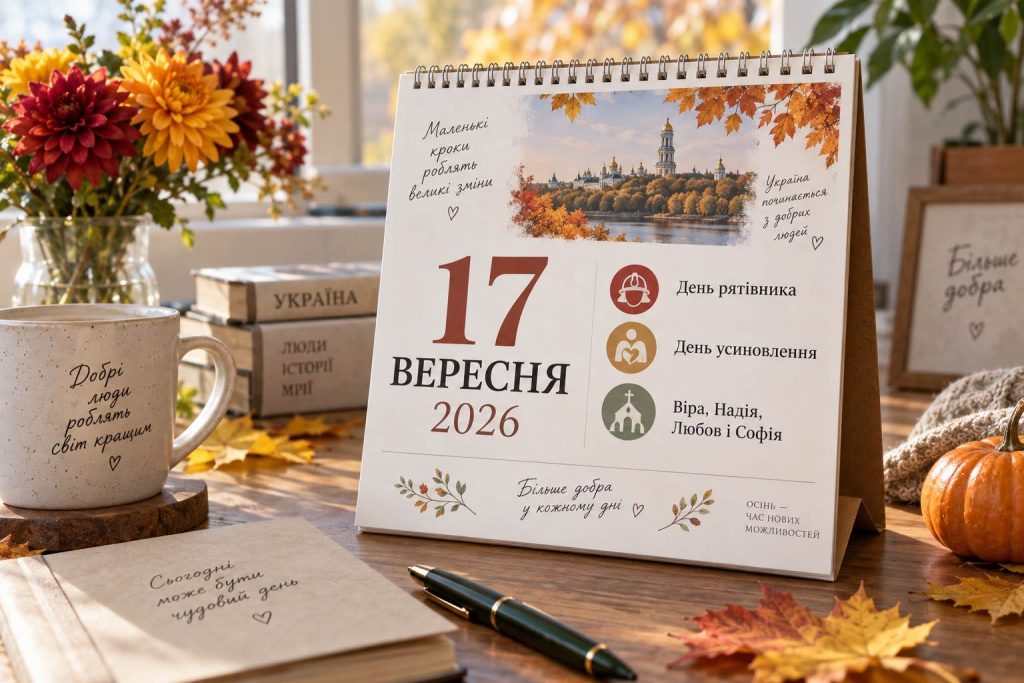 Що святкують 17 вересня 2026 року в Україні: повний календар подій, свята, іменини, прикмети та заборони Що святкують 17 вересня 2026 року в Україні: повний календар подій, свята, іменини, прикмети та заборони