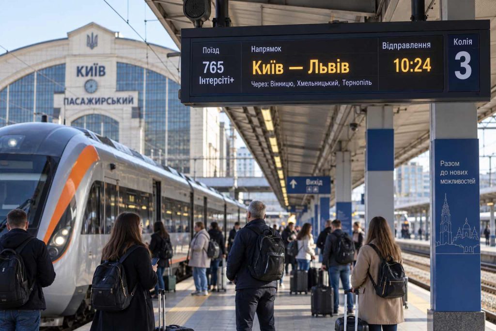 Інтерсіті+ Київ – Львів 2026: розклад 2026, ціна квитка, маршрут і як купити онлайн