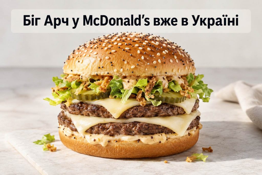 Біг Арч уже в Україні: скільки коштує найбільший бургер McDonald’s і де його продають Біг Арч уже в Україні: скільки коштує найбільший бургер McDonald’s і де його продають