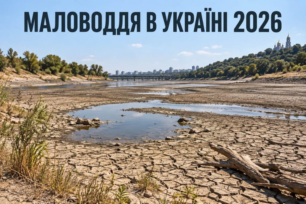 Маловоддя в Україні 2026: де критично не вистачає води та які річки пересихають Маловоддя в Україні 2026: де критично не вистачає води та які річки пересихають
