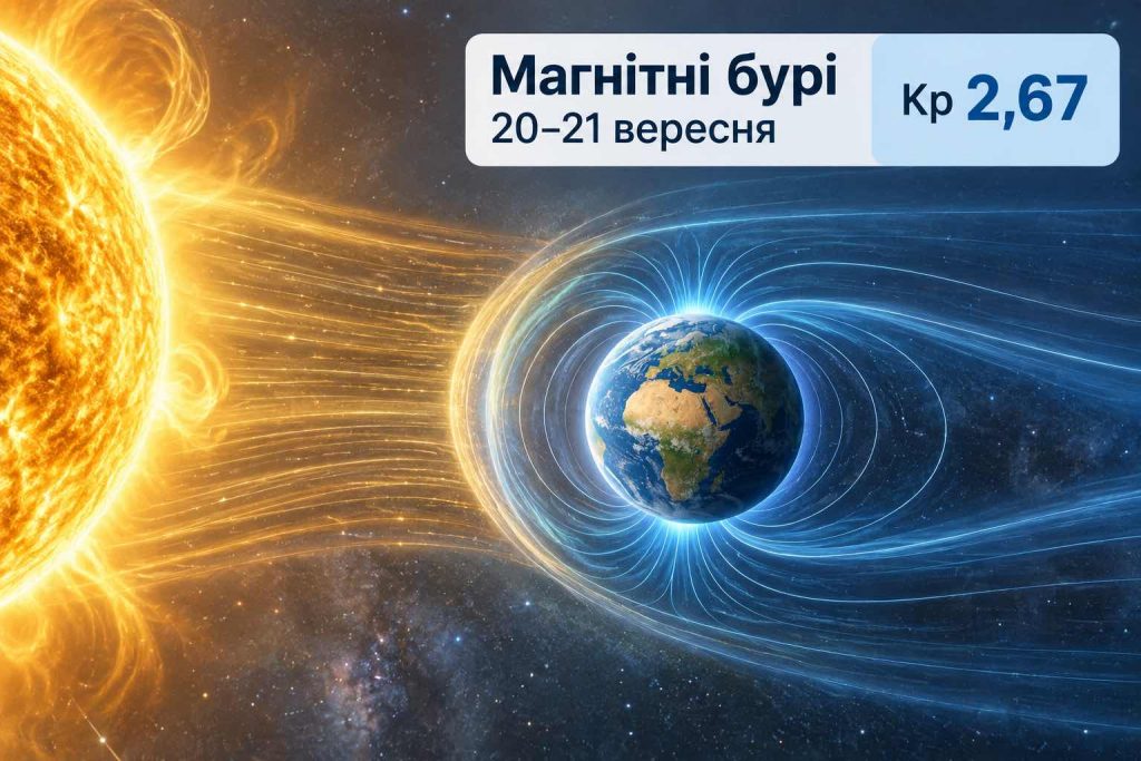 Чи буде магнітна буря 20–21 вересня: прогноз Kp по годинах і небезпечні періоди Чи буде магнітна буря 20–21 вересня: прогноз Kp по годинах і небезпечні періоди
