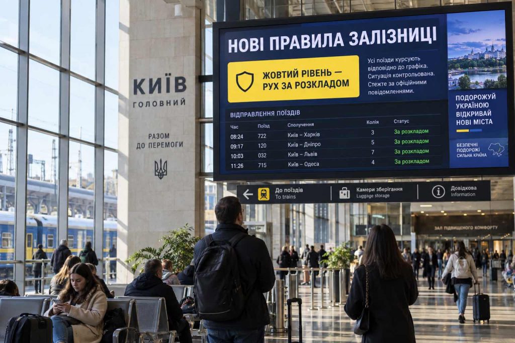 Укрзалізниця змінила правила під час повітряної тривоги: що зміниться за жовтого та червоного рівнів