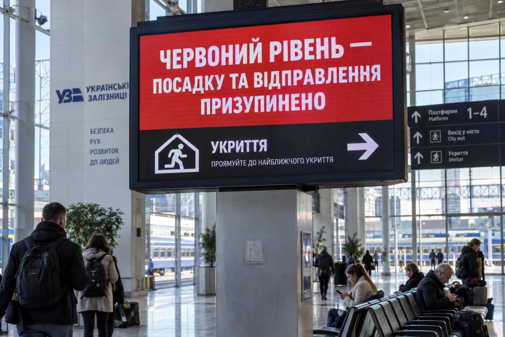 Укрзалізниця змінила правила під час повітряної тривоги: що зміниться за жовтого та червоного рівнів