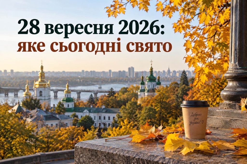 Яке свято 28 вересня 2026 року: церковний календар, іменини та народні прикмети Яке свято 28 вересня 2026 року: церковний календар, іменини та народні прикмети