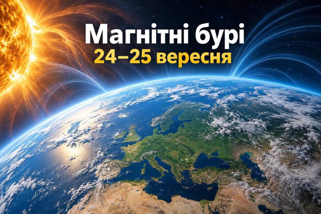 Магнітна буря накриє Землю 24 вересня: точний прогноз Kp по годинах Магнітна буря накриє Землю 24 вересня: точний прогноз Kp по годинах