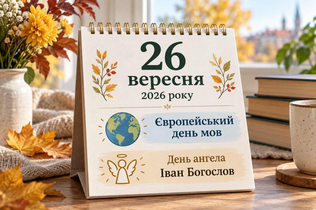 26 вересня 2026 — яке сьогодні свято: церковна дата, іменини, прикмети та заборони 26 вересня 2026 — яке сьогодні свято: церковна дата, іменини, прикмети та заборони