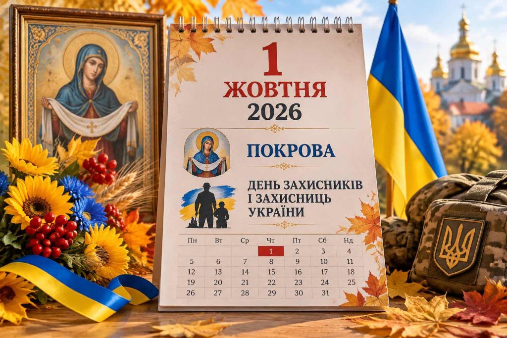 Що святкують 1 жовтня 2026 року в Україні: повний календар свят, Покрова, День ангела, прикмети та заборони