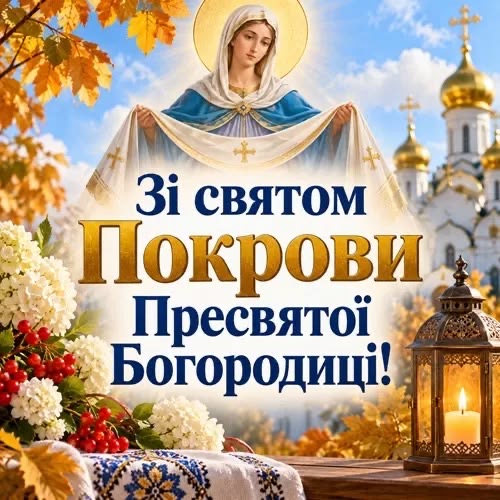 Привітання з Покровою 2026: красиві слова та душевні побажання для рідних і близьких