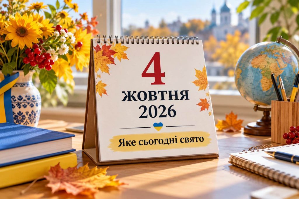 Що святкують 4 жовтня 2026 року в Україні: День учителя, День ТрО, церковне свято, іменини та прикмети