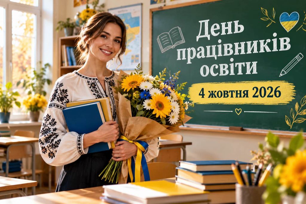 Що святкують 4 жовтня 2026 року в Україні: День учителя, День ТрО, церковне свято, іменини та прикмети
