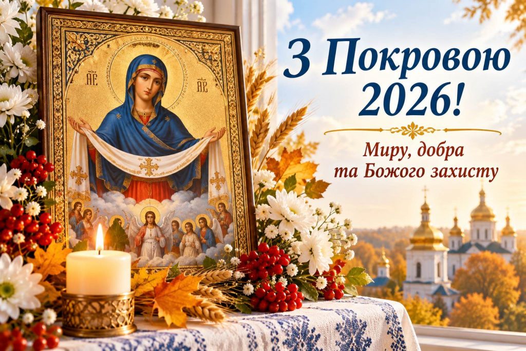 Привітання з Покровою 2026: красиві слова та душевні побажання для рідних і близьких Привітання з Покровою 2026: красиві слова та душевні побажання для рідних і близьких