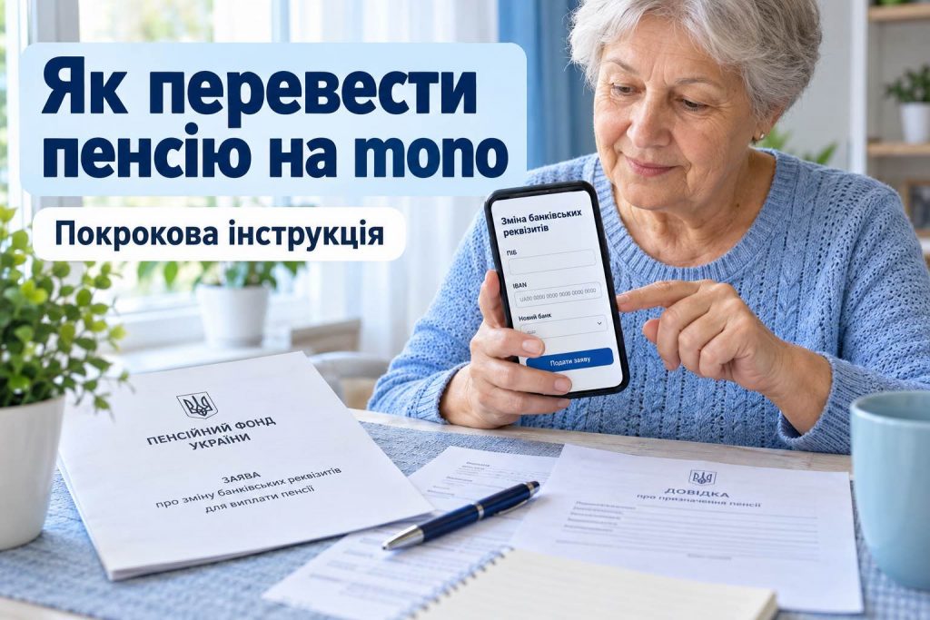Пенсіонерам дадуть 1000 грн за перехід у mono: як перевести пенсію — детальна інструкція