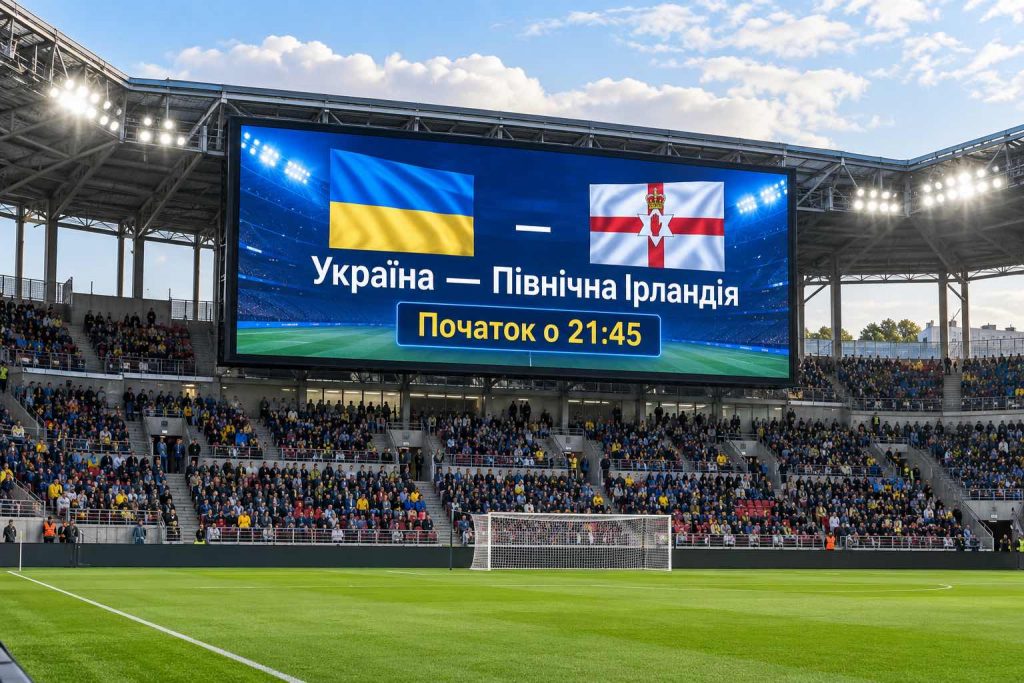 Україна — Північна Ірландія 2 жовтня: о котрій матч, де дивитися онлайн та прогноз букмекерів