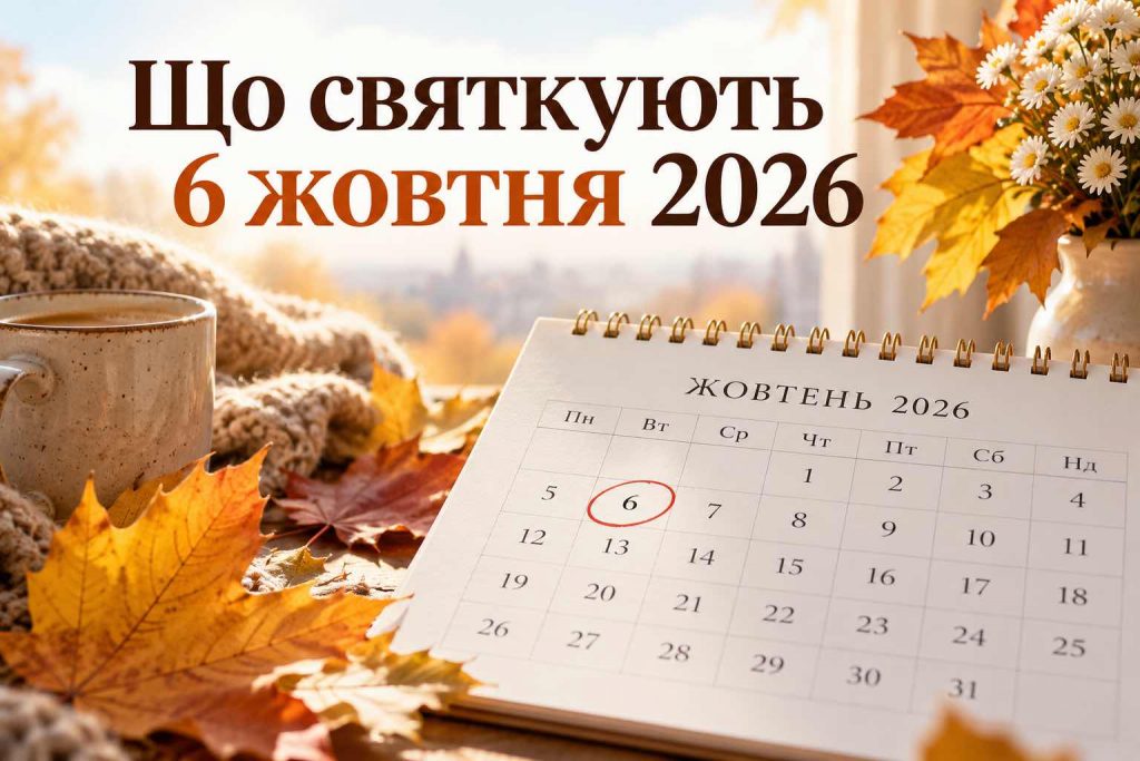 Що святкують 6 жовтня 2026 року в Україні: повний календар свят, День ангела, прикмети та заборони Що святкують 6 жовтня 2026 року в Україні: повний календар свят, День ангела, прикмети та заборони