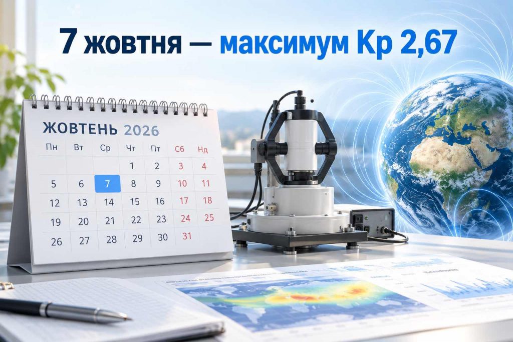 Магнітні бурі 6–7 жовтня 2026: точний прогноз Kp по годинах і коли буде пік
