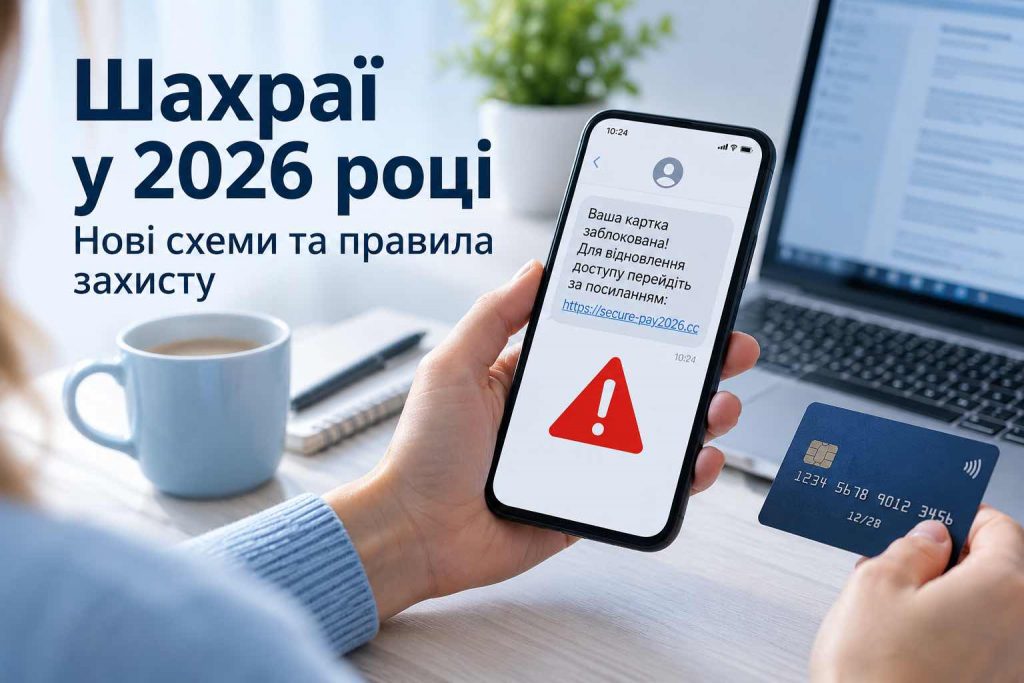 Нові схеми шахрайства у 2026 році: як розпізнати аферистів і не втратити гроші Нові схеми шахрайства у 2026 році: як розпізнати аферистів і не втратити гроші