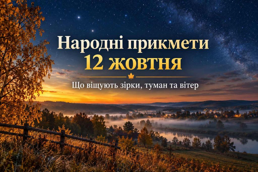 Що святкують в Україні 12 жовтня 2026 року: повний календар свят, День ангела, прикмети та заборони