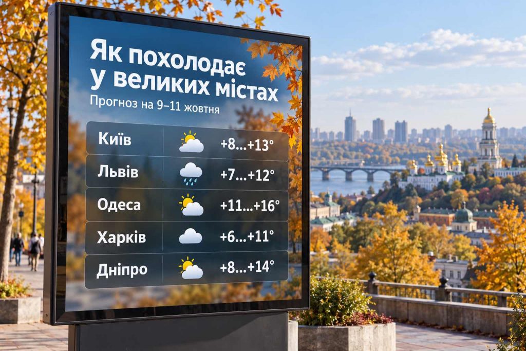 В Україну йде похолодання: синоптики назвали дату та регіони, де температура різко впаде