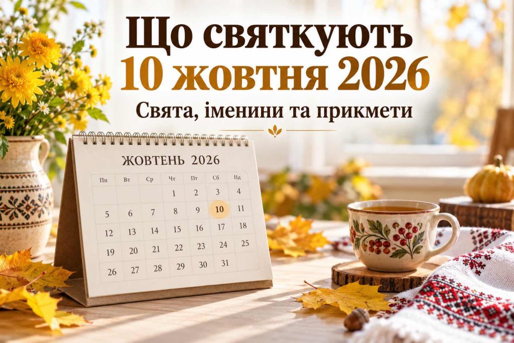 Яке свято 10 жовтня 2026 року: кого вітати, що не можна робити та які традиції збереглися